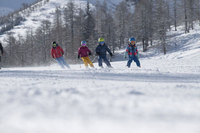 Skifahren Familie Malbun